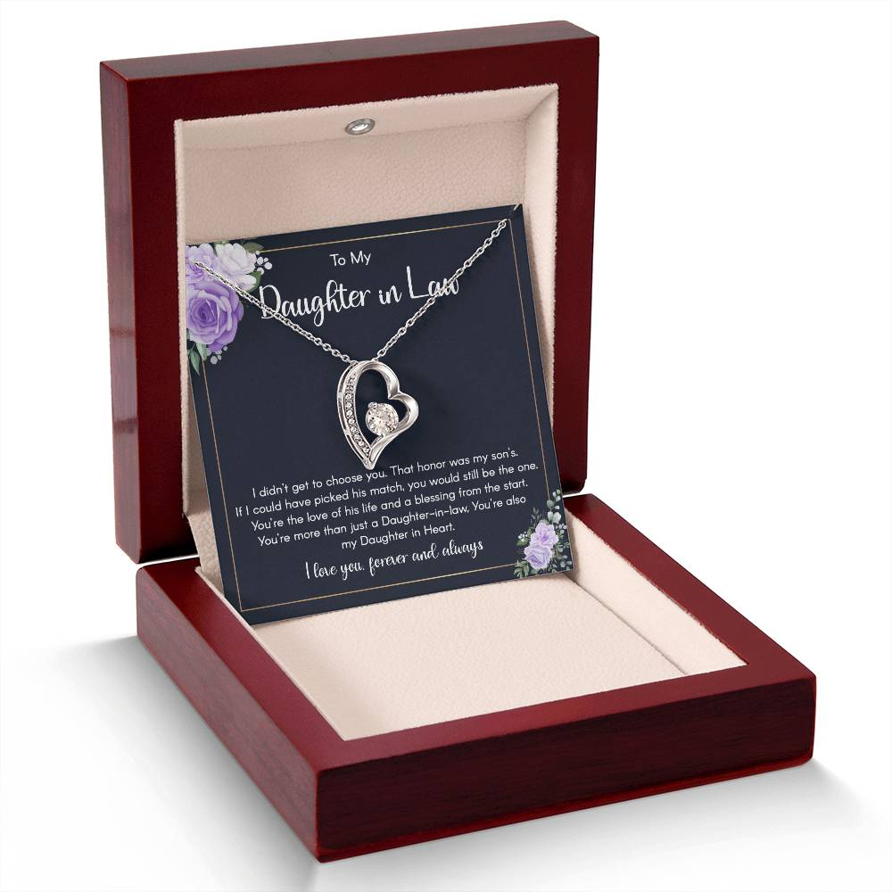To My Daughter-in-Law Necklace - A Forever Bond of Love and Blessings
