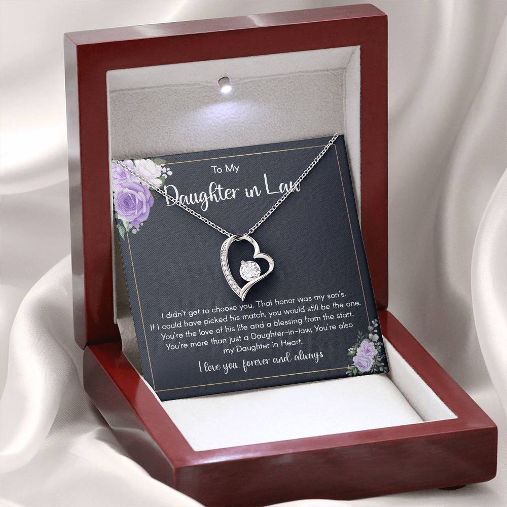 To My Daughter-in-Law Necklace - A Forever Bond of Love and Blessings