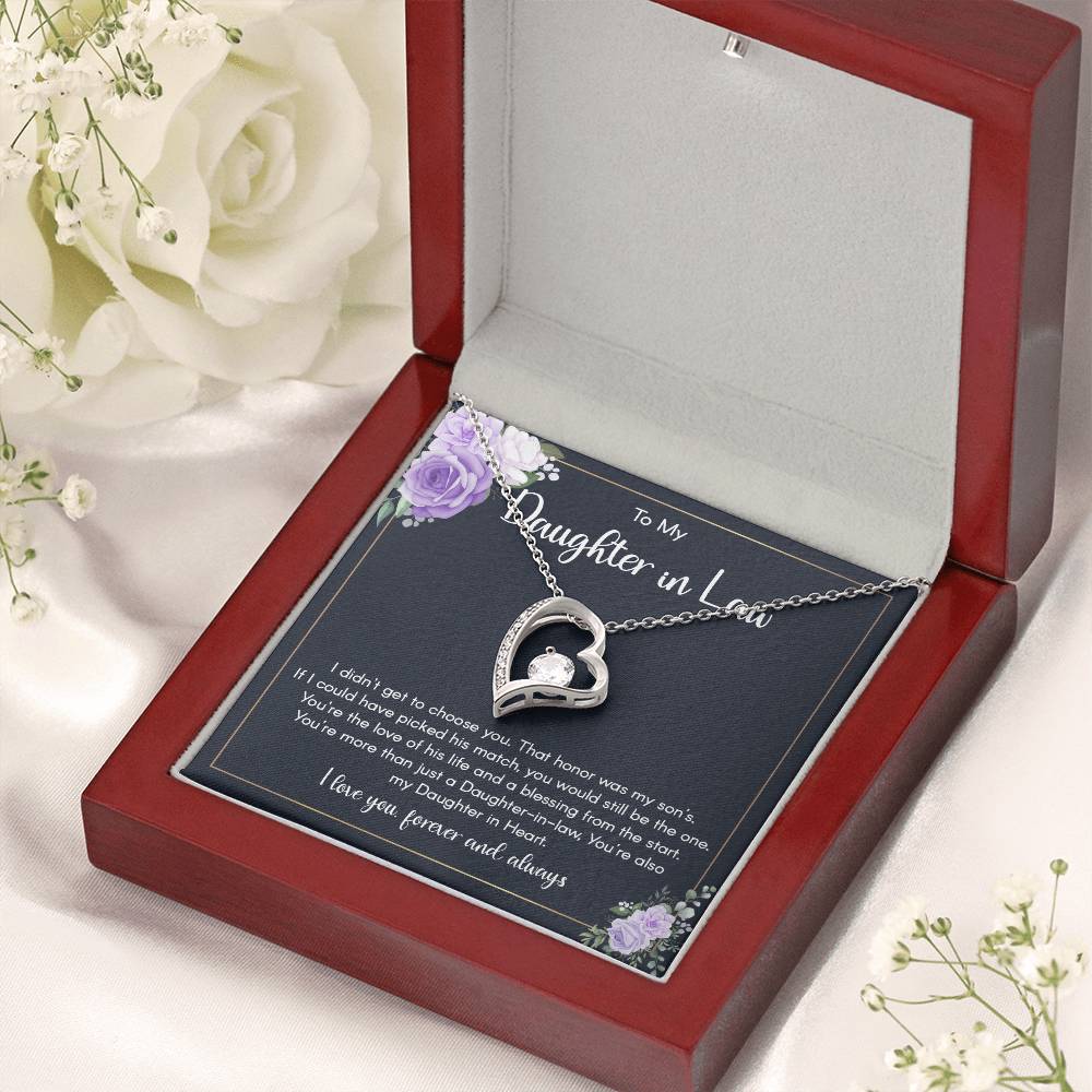 To My Daughter-in-Law Necklace - A Forever Bond of Love and Blessings