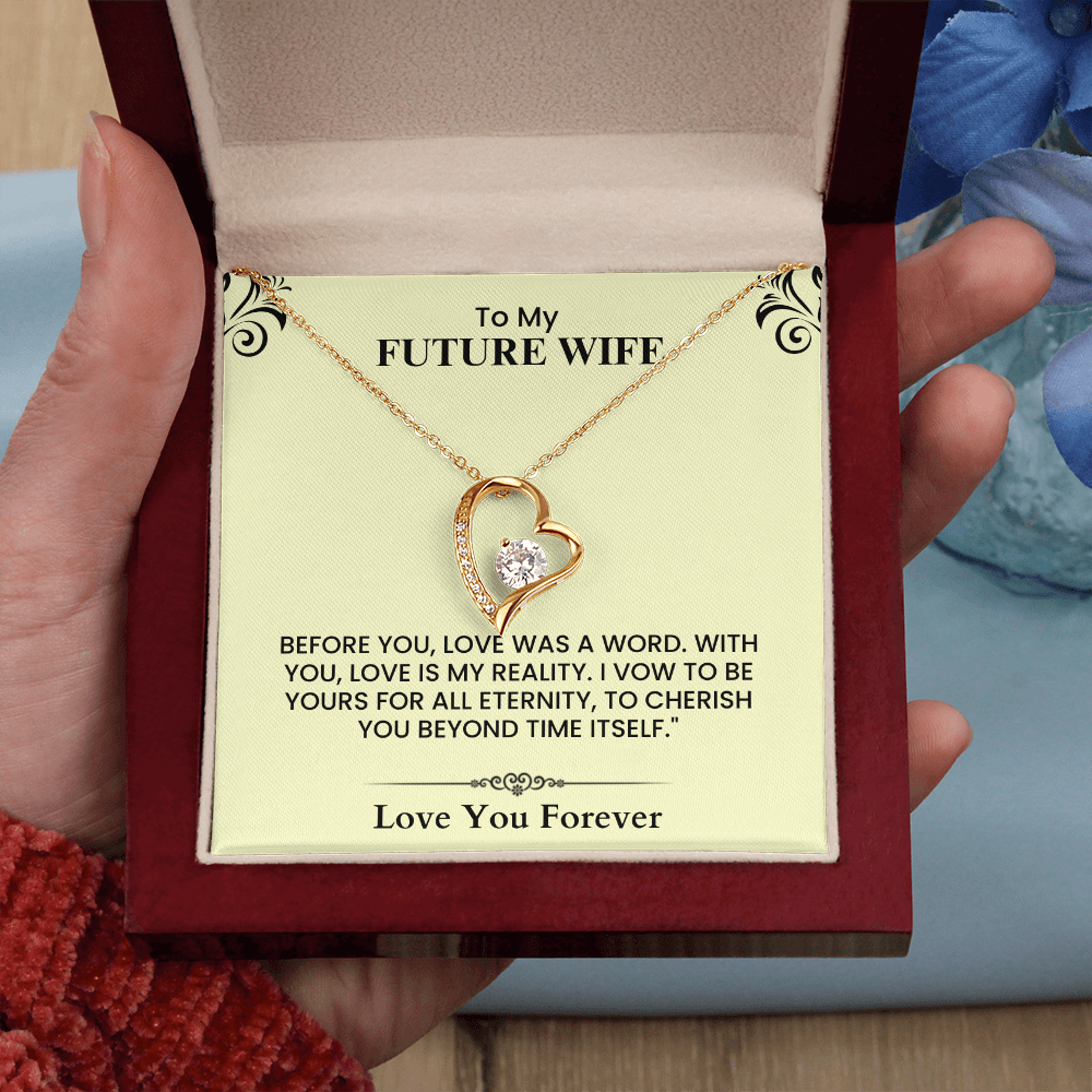 My Future Wife- Love You Forever - Necklace Gift Set Forever Love Necklace