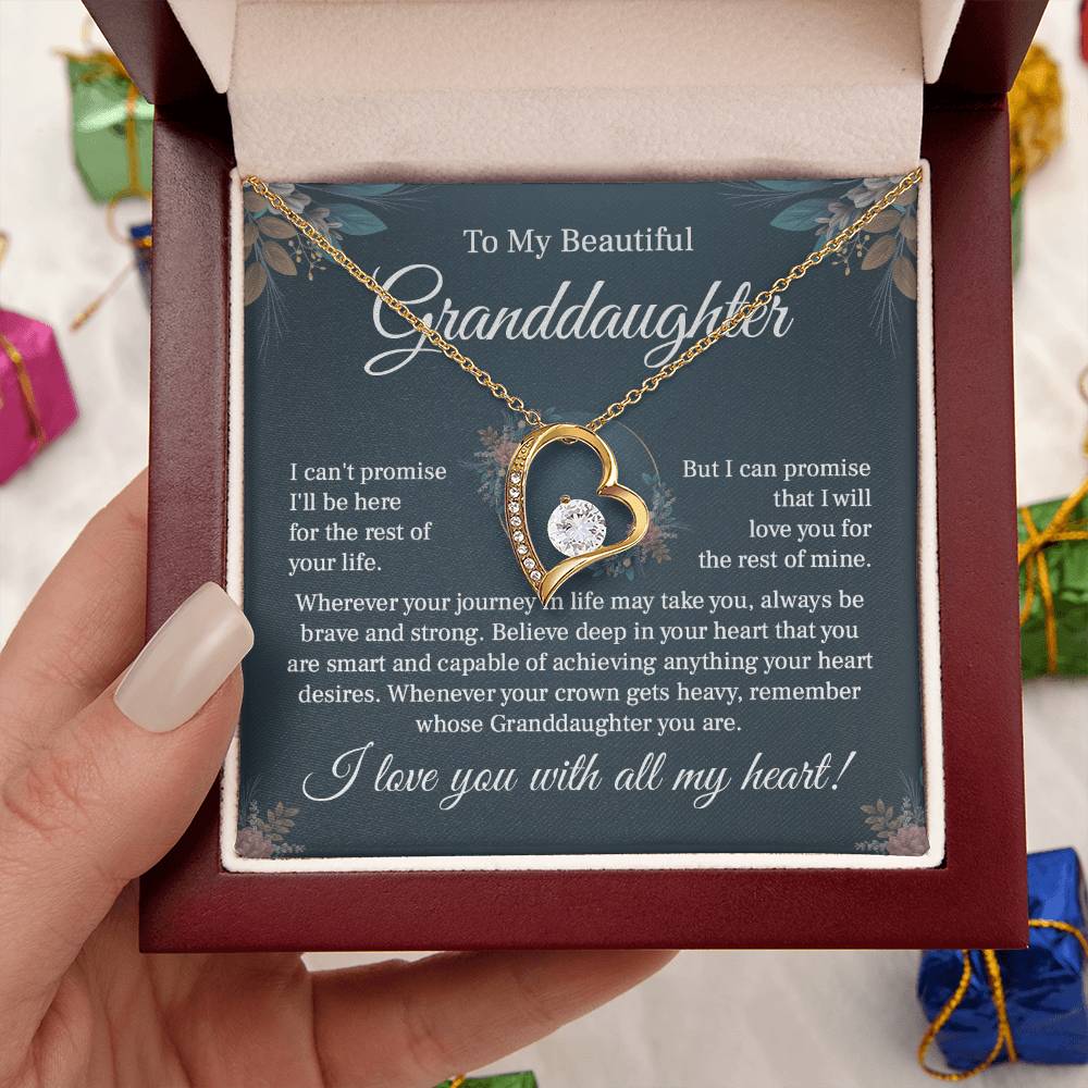 From Grandma to Granddaughter - A Heartfelt Message of Love Necklace