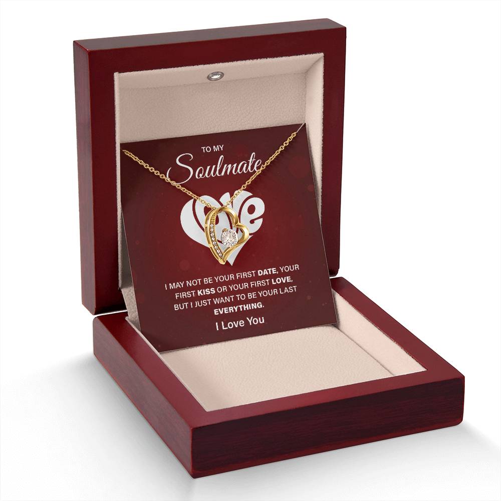 To My Soulmate Necklace - Missing Piece, Complete Love Forever