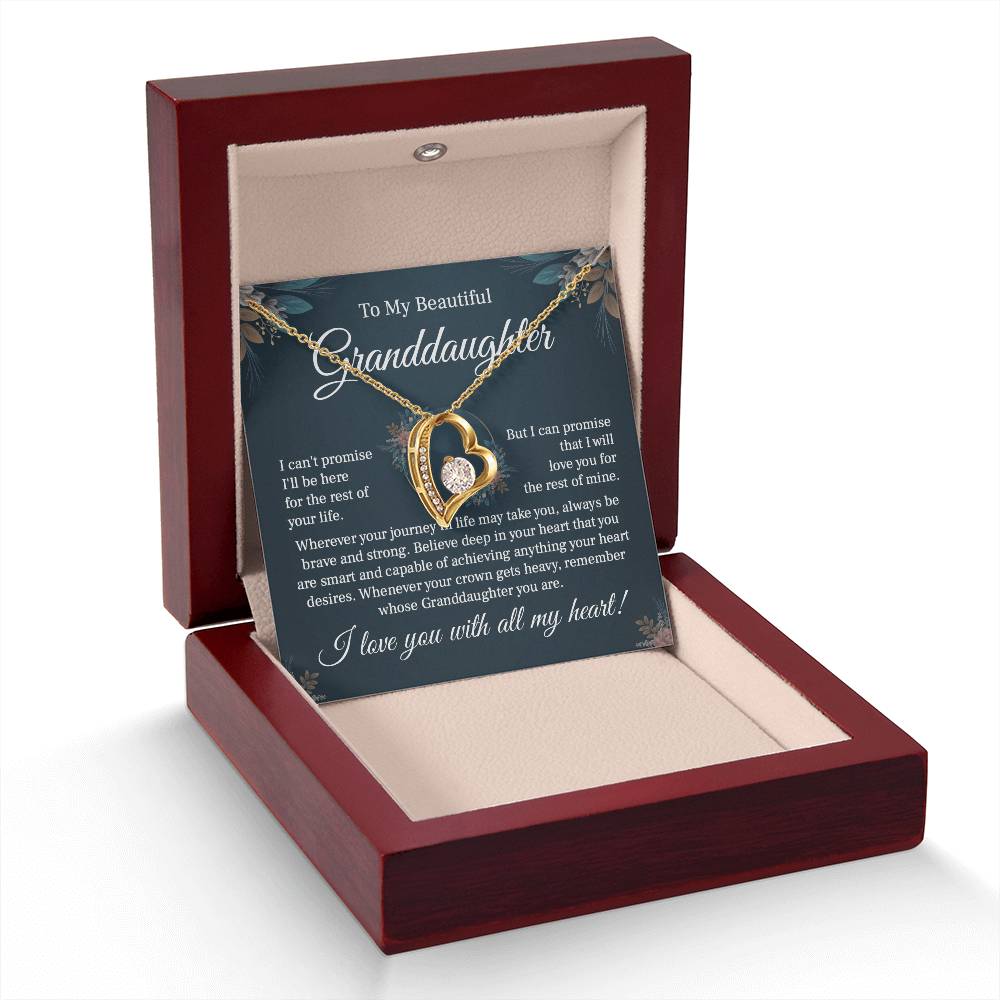 From Grandma to Granddaughter - A Heartfelt Message of Love Necklace