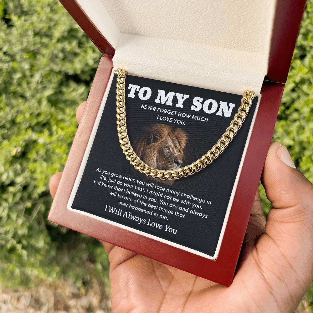 To My Son - I Will Always Carry You in My Heart Necklace | I Love You