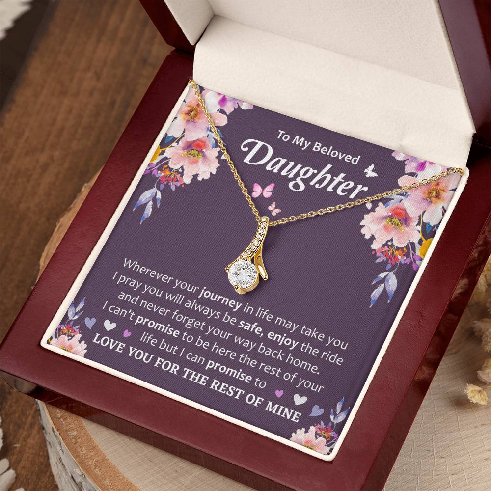 Birthday or Graduation Gift for Daughter - Touching Love Note The Alluring Beauty necklace
