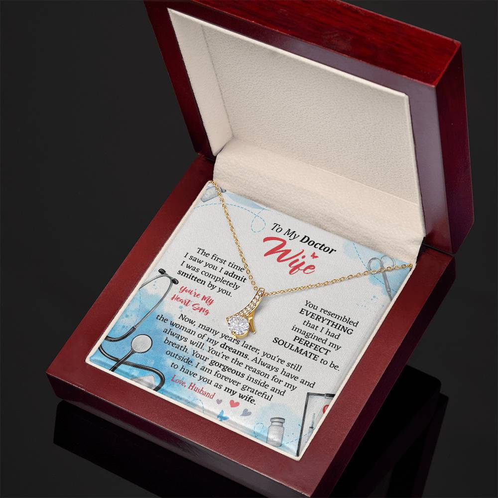 Doctor Wife Anniversary Gift - A Sentimental & Thoughtful Message Alluring Beauty necklace