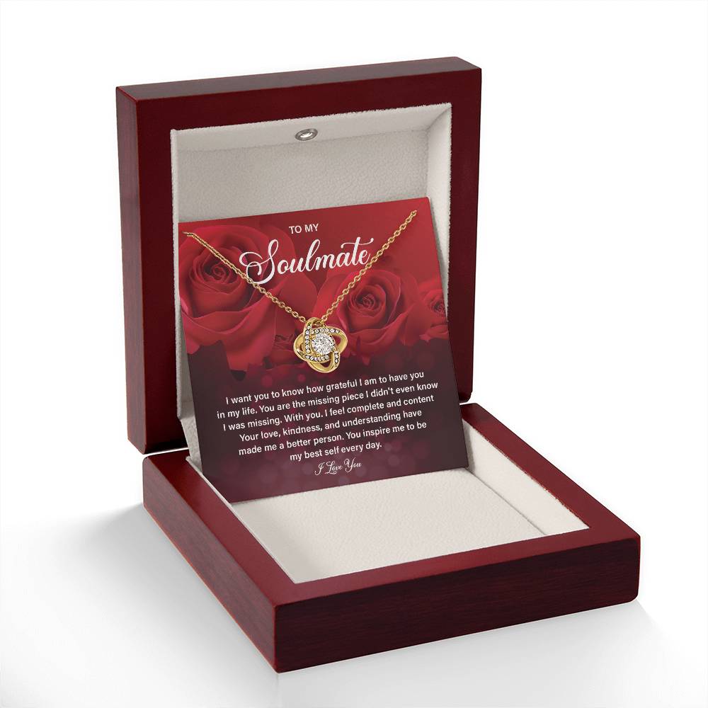 To My Soulmate Necklace - A Love That Will Last Forever