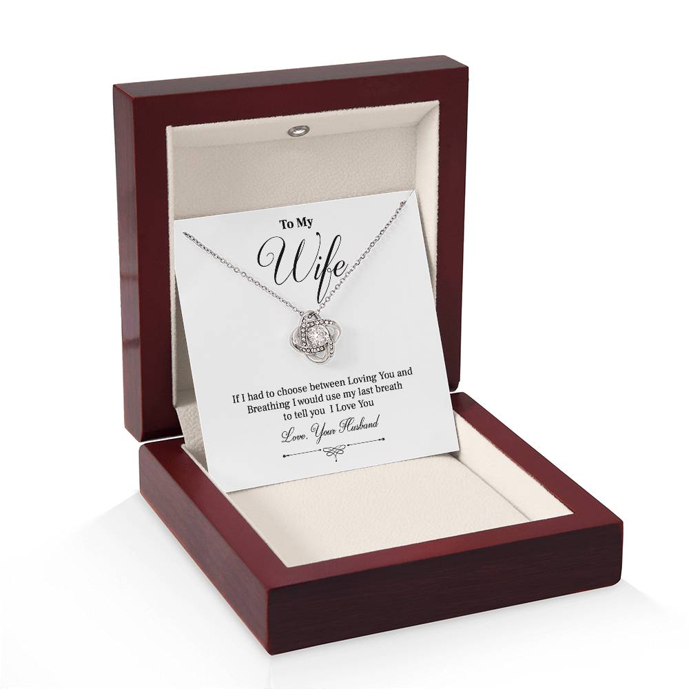 To My Wife - Forever and Always | Beautiful Necklace Gift for Wife with Love