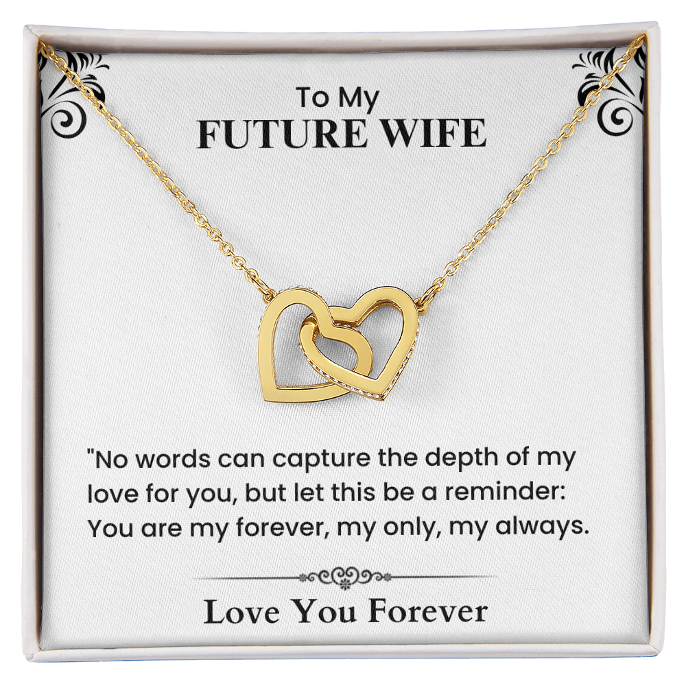 Romantic Love Letter to My Future Wife Forever Only Always Heartfelt Message cubic zirconia crystal