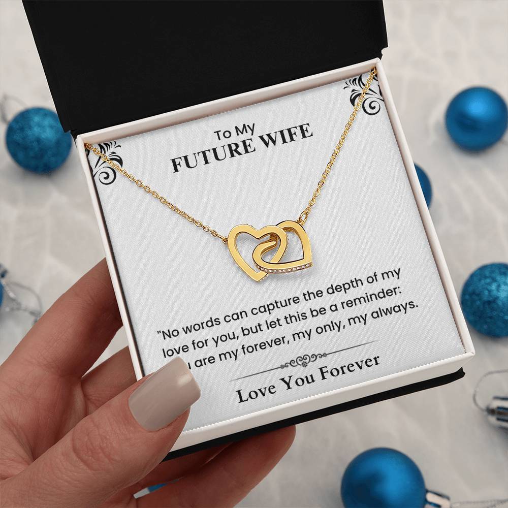Romantic Love Letter to My Future Wife Forever Only Always Heartfelt Message cubic zirconia crystal