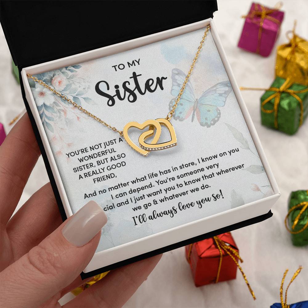 To My Sister Necklace - A Forever Bond of Love and Light, Best Friend Forever