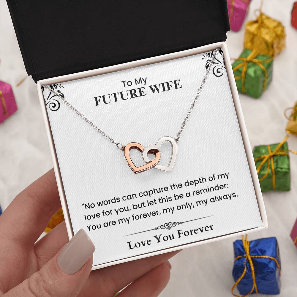 Romantic Love Letter to My Future Wife Forever Only Always Heartfelt Message cubic zirconia crystal