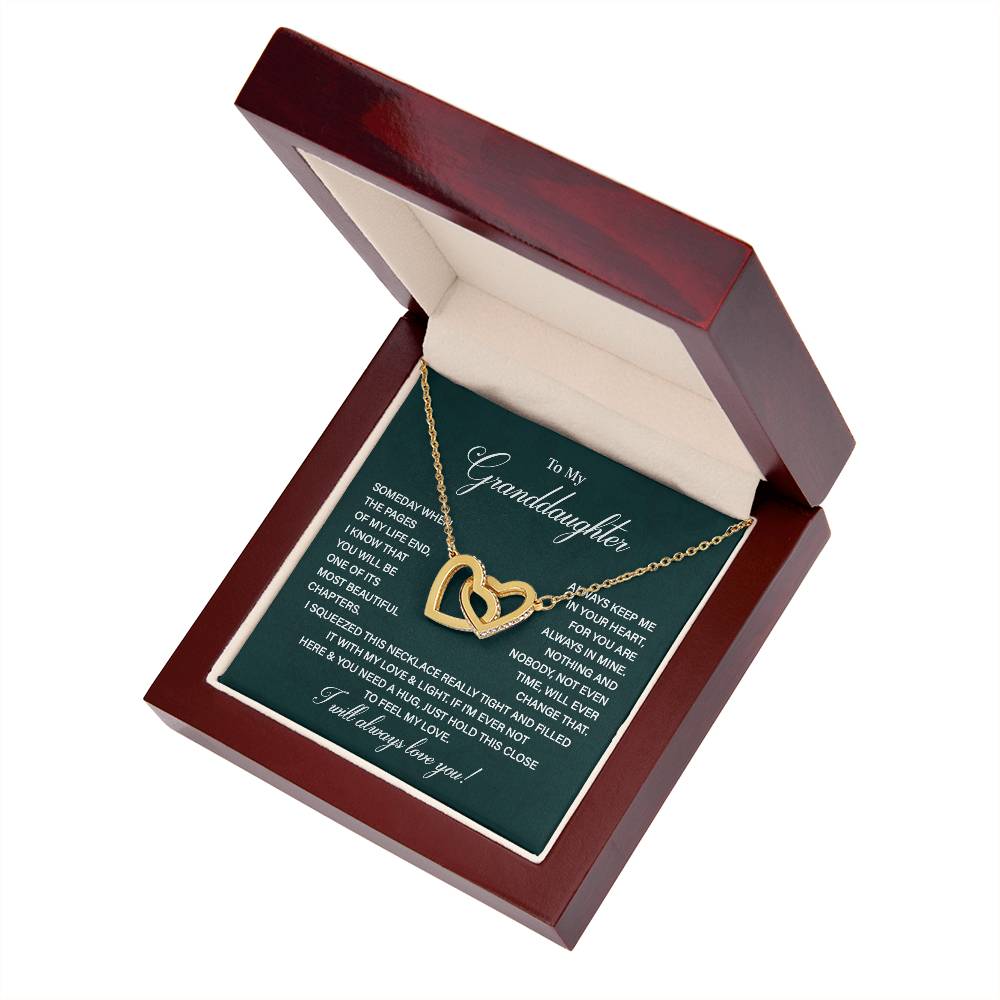 Meaningful Keepsake for Granddaughter - A Gift of Love-interlocking hearts