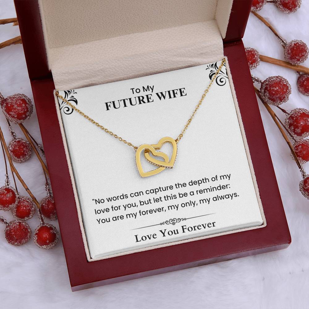 Romantic Love Letter to My Future Wife Forever Only Always Heartfelt Message cubic zirconia crystal