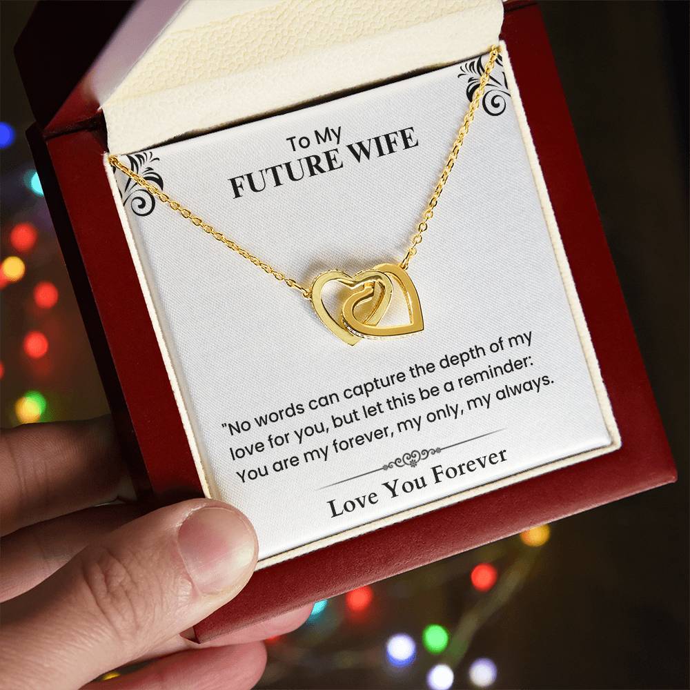 Romantic Love Letter to My Future Wife Forever Only Always Heartfelt Message cubic zirconia crystal