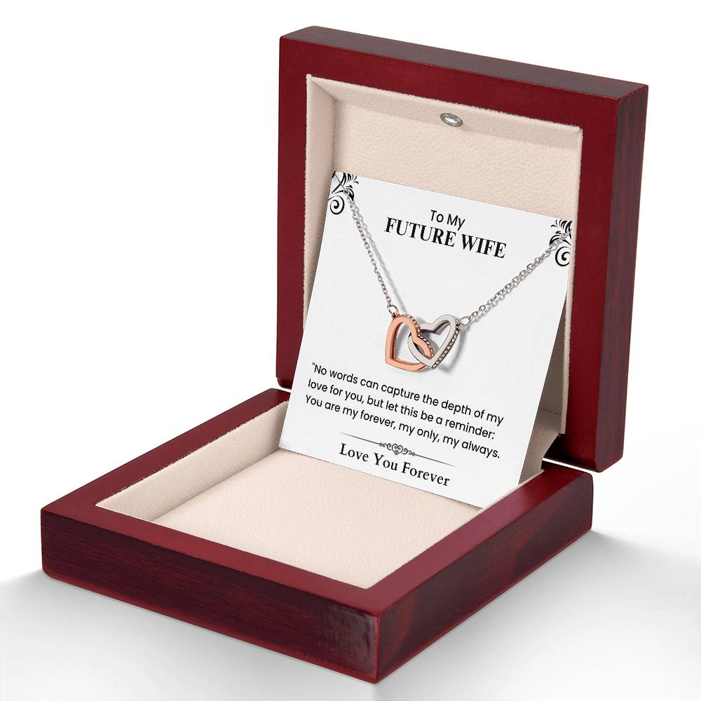 Romantic Love Letter to My Future Wife Forever Only Always Heartfelt Message cubic zirconia crystal