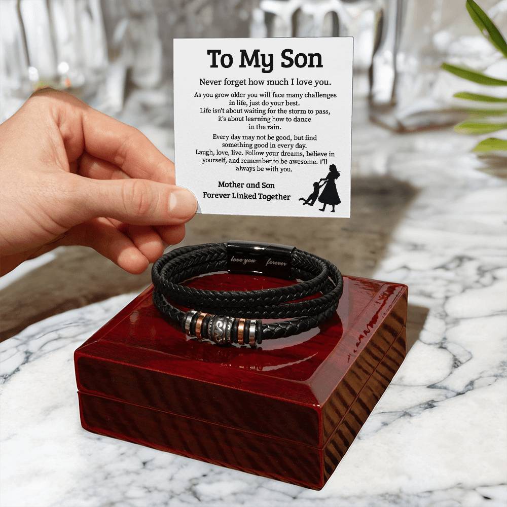 To My Son - Inspirational Bracelets | Love You Forever and Always