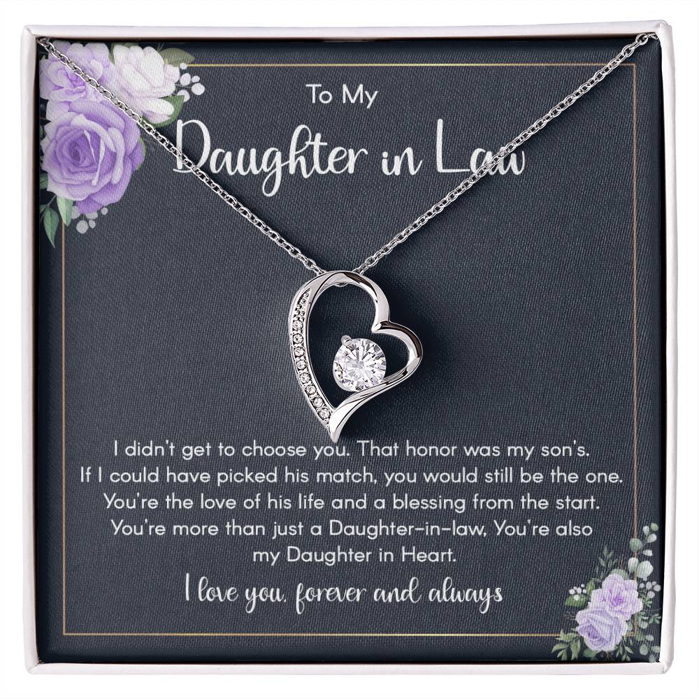 To My Daughter-in-Law Necklace - A Forever Bond of Love and Blessings