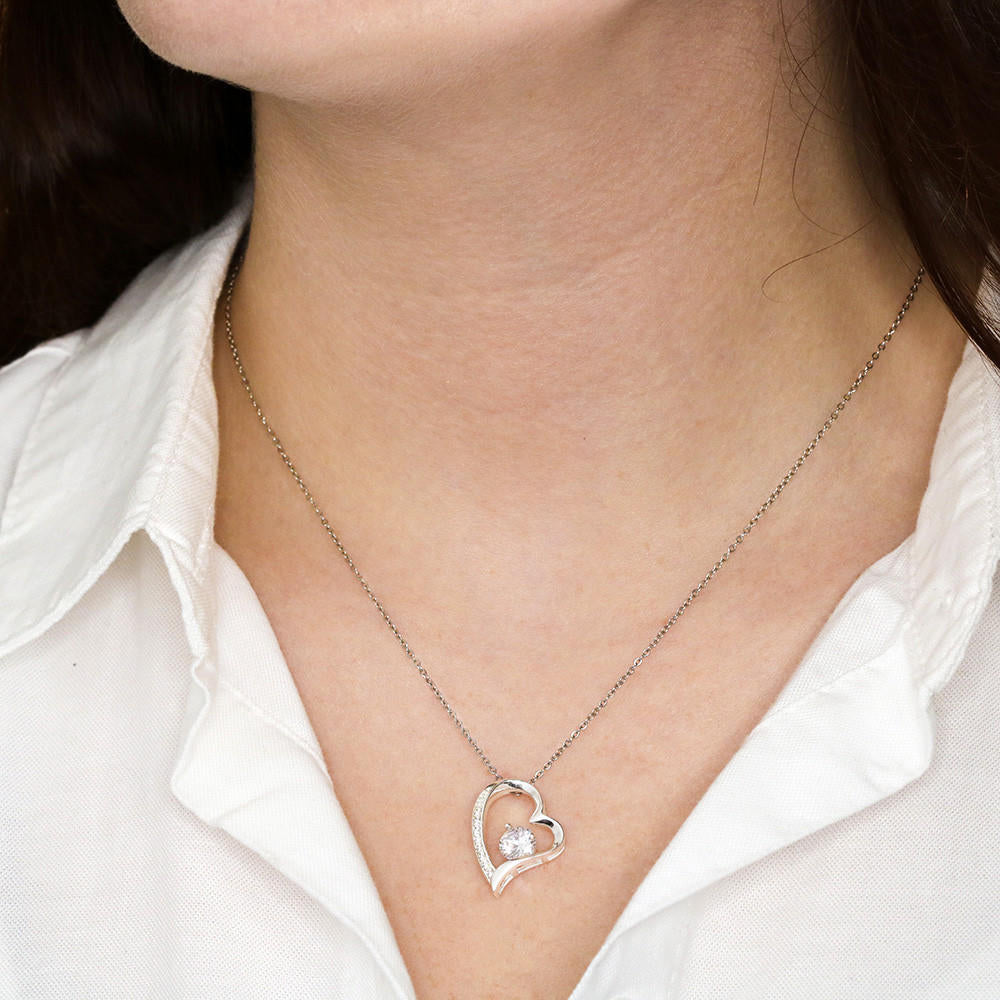 To My Beloved Daughter - Sentimental Keepsake Gift Forever Love Necklace