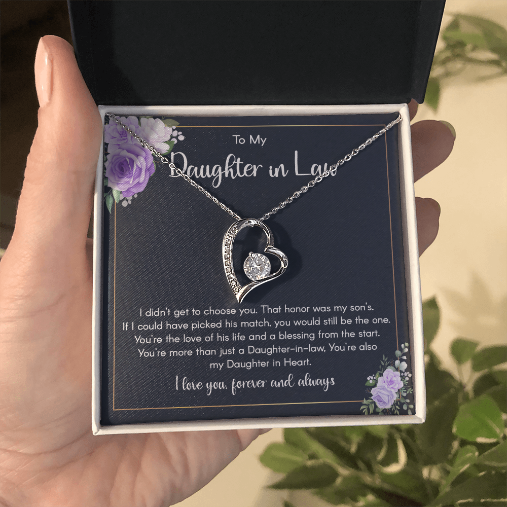 To My Daughter-in-Law Necklace - A Forever Bond of Love and Blessings