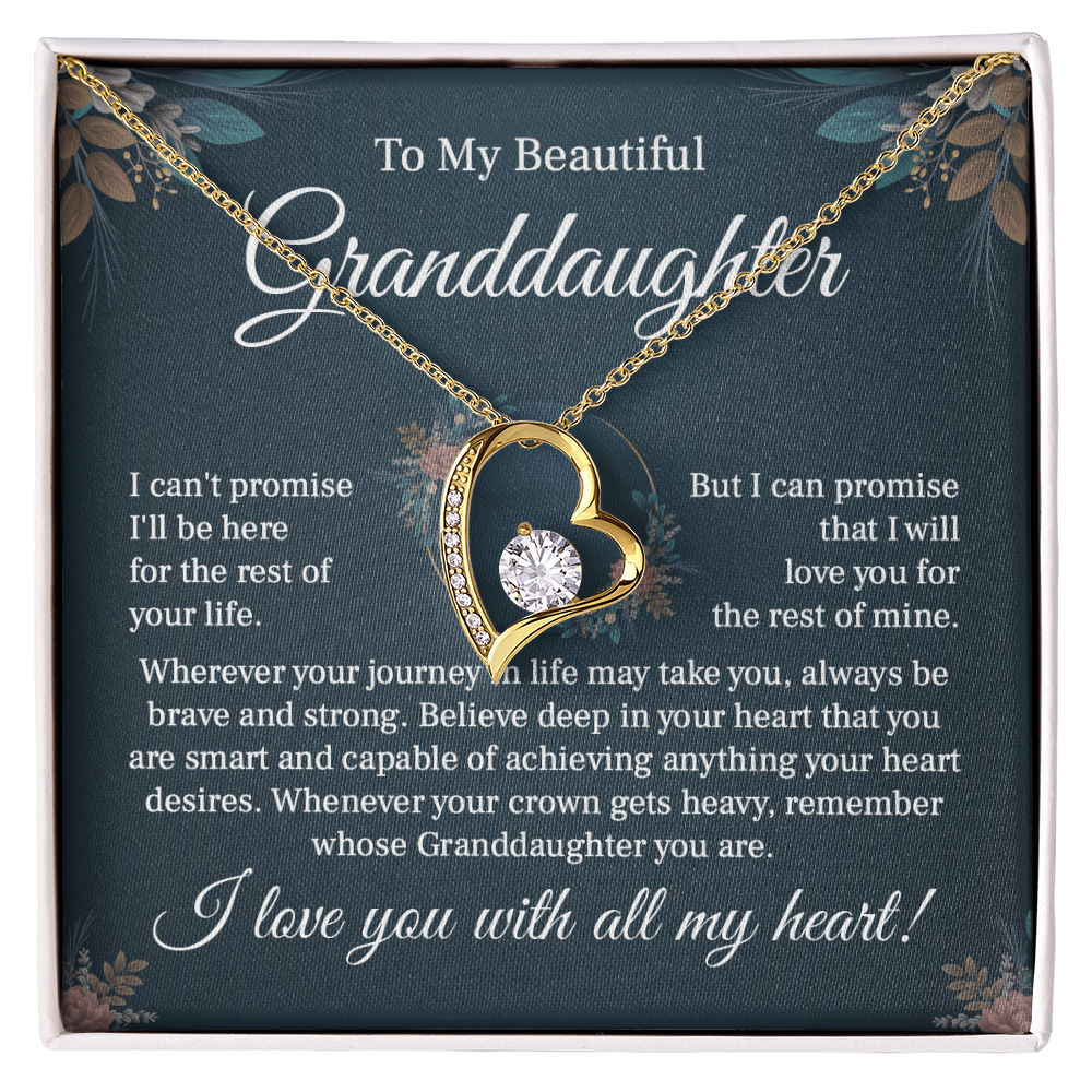 From Grandma to Granddaughter - A Heartfelt Message of Love Necklace