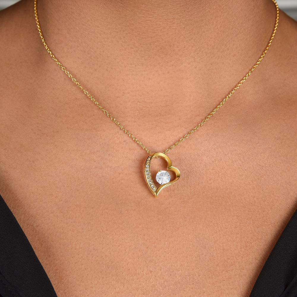 Sentimental Gift for Daughter - Heartfelt Keepsake from Mom or Dad Forever Love Necklace