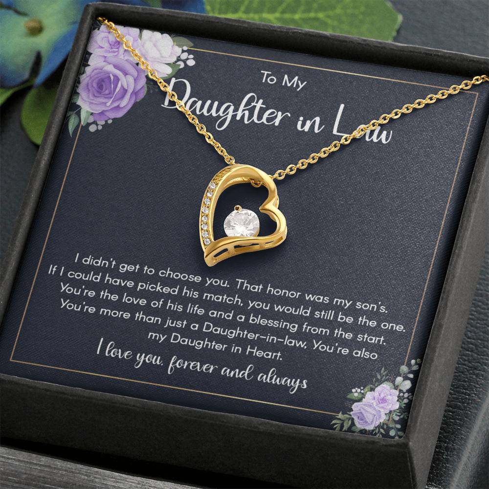 To My Daughter-in-Law Necklace - A Forever Bond of Love and Blessings