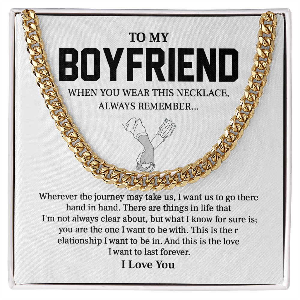 To My Boyfriend - A Promise of Forever, Always Remember Our Journey Hand in Hand