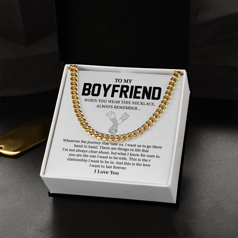 To My Boyfriend - A Promise of Forever, Always Remember Our Journey Hand in Hand