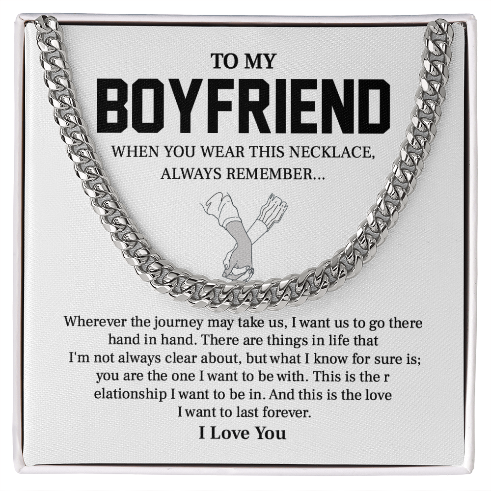 To My Boyfriend - A Promise of Forever, Always Remember Our Journey Hand in Hand