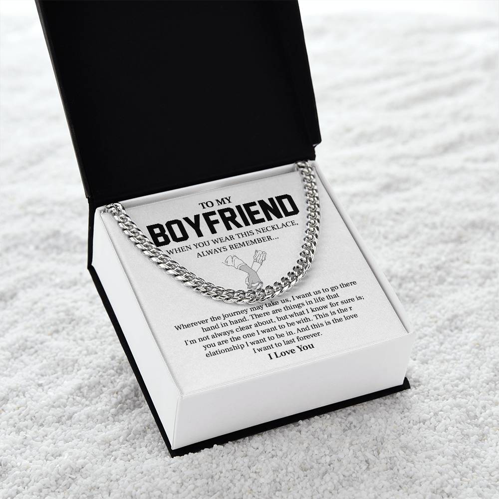 To My Boyfriend - A Promise of Forever, Always Remember Our Journey Hand in Hand