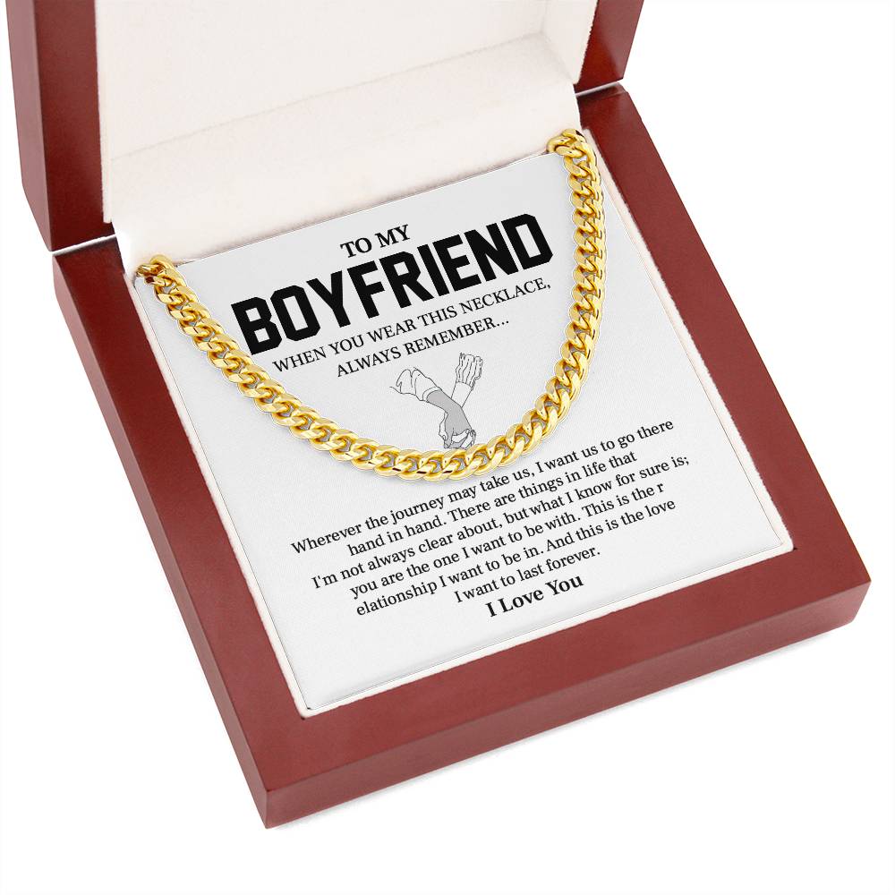 To My Boyfriend - A Promise of Forever, Always Remember Our Journey Hand in Hand