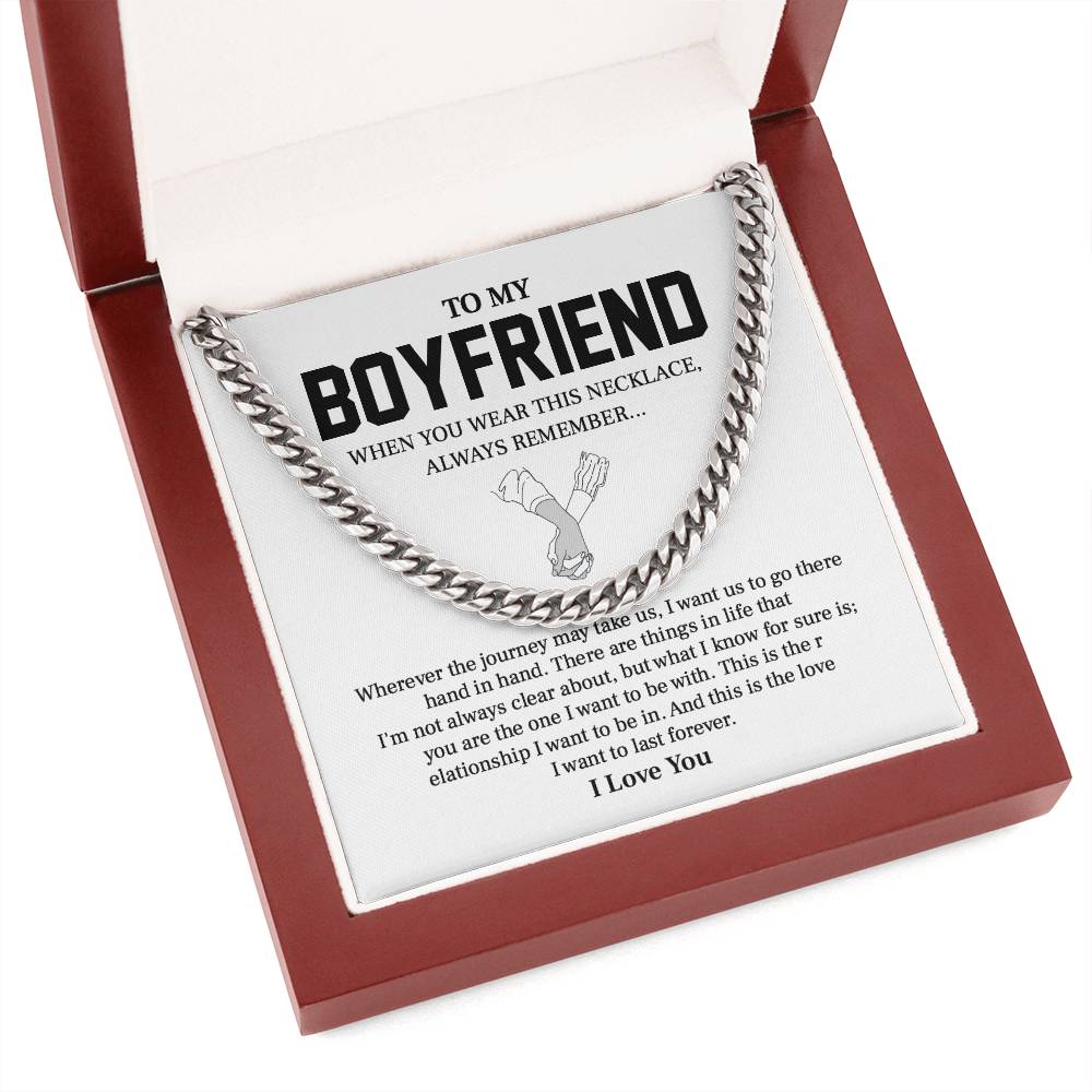 To My Boyfriend - A Promise of Forever, Always Remember Our Journey Hand in Hand