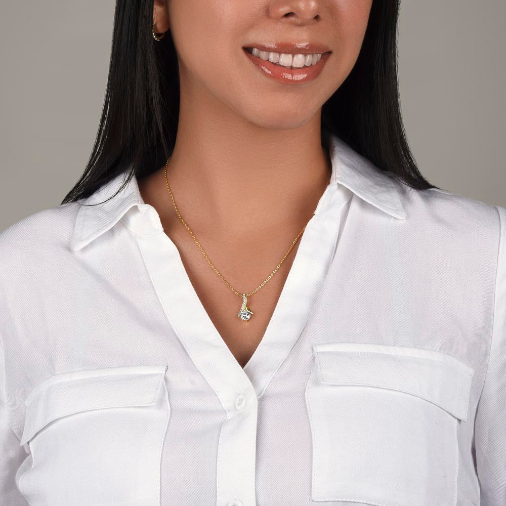 To My Future Wife Card - Meaningful Love Keepsake for Proposal or Engagement Alluring Beauty necklace