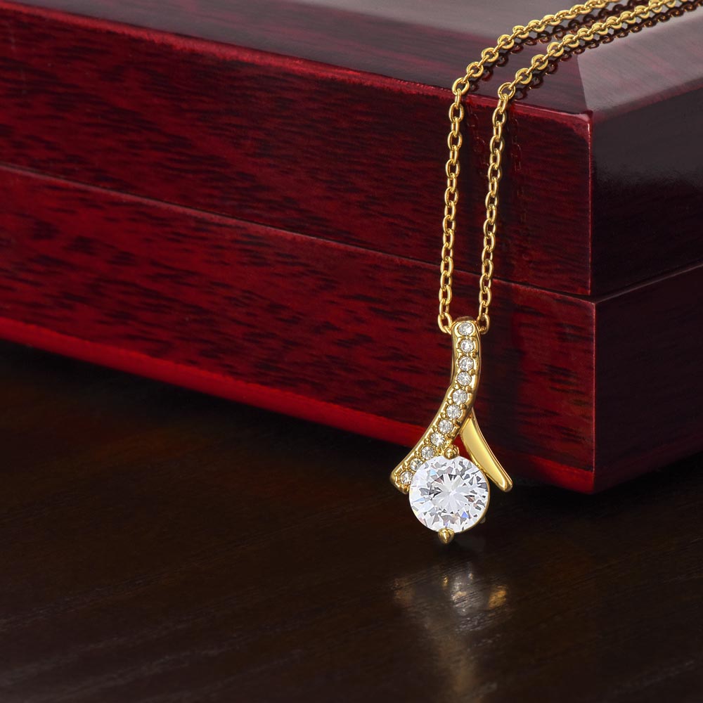 To My Daughter - Strength, Courage & Love Wrapped in a Gift Alluring Beauty necklace