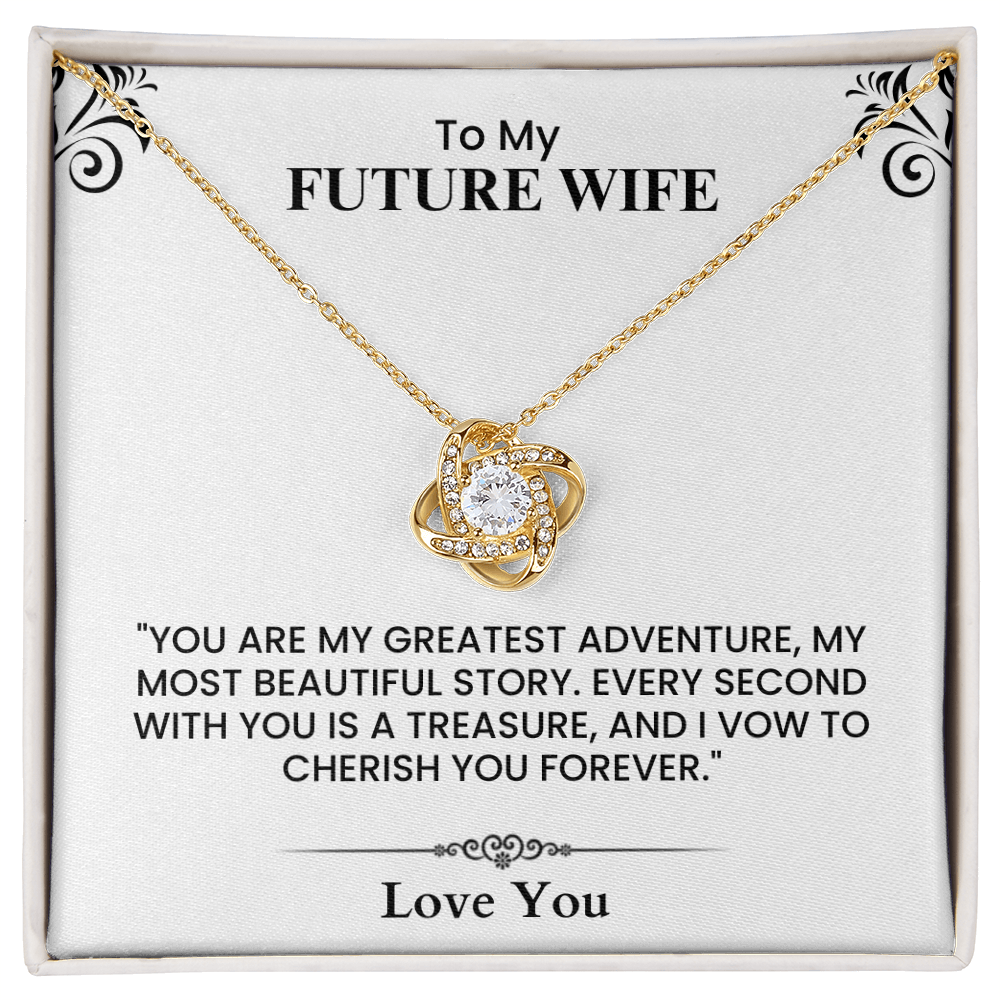 To My Future Wife Gift - Romantic Love Message Card for Fiancée, Wedding, Anniversary, Birthday