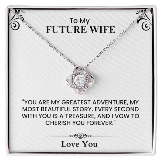 To My Future Wife Gift - Romantic Love Message Card for Fiancée, Wedding, Anniversary, Birthday