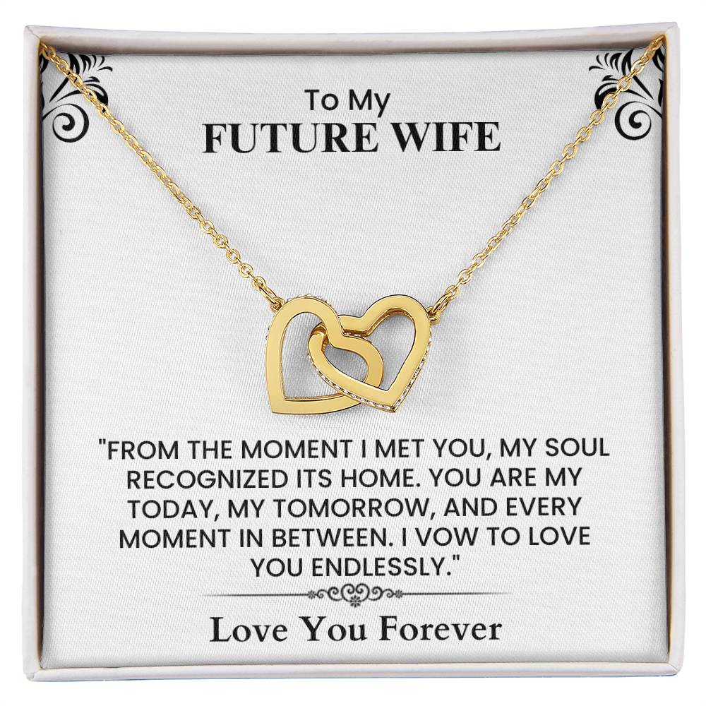 Romantic Gift for Future Wife - Emotional Love Note for Wedding, Anniversary, or Proposal  Interlocking Hearts