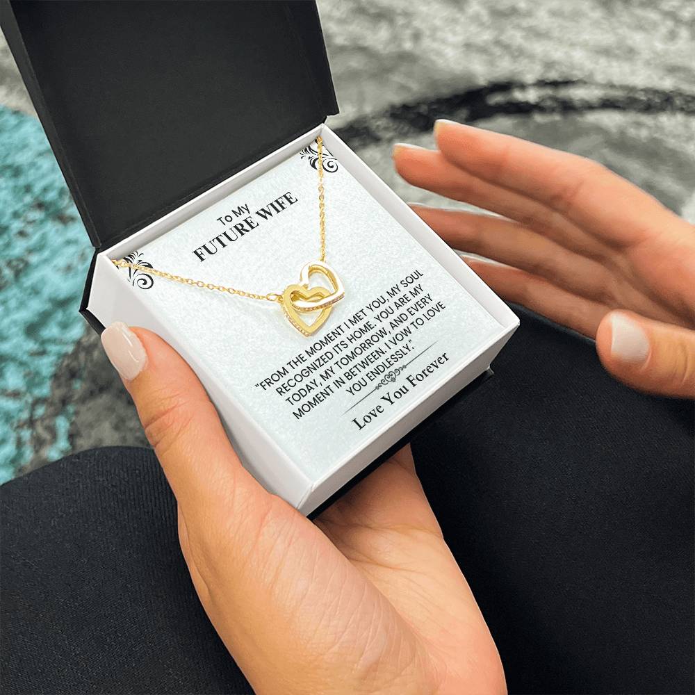 Romantic Gift for Future Wife - Emotional Love Note for Wedding, Anniversary, or Proposal  Interlocking Hearts