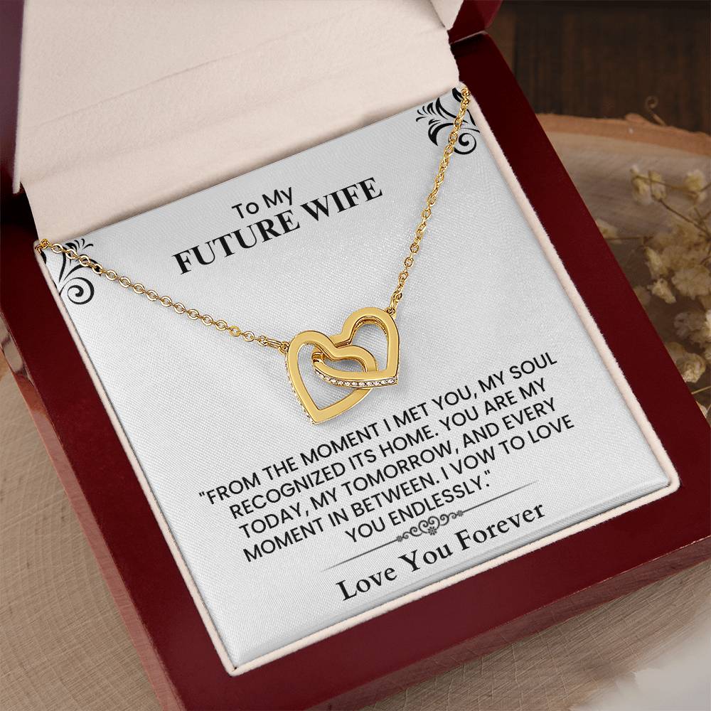 Romantic Gift for Future Wife - Emotional Love Note for Wedding, Anniversary, or Proposal  Interlocking Hearts