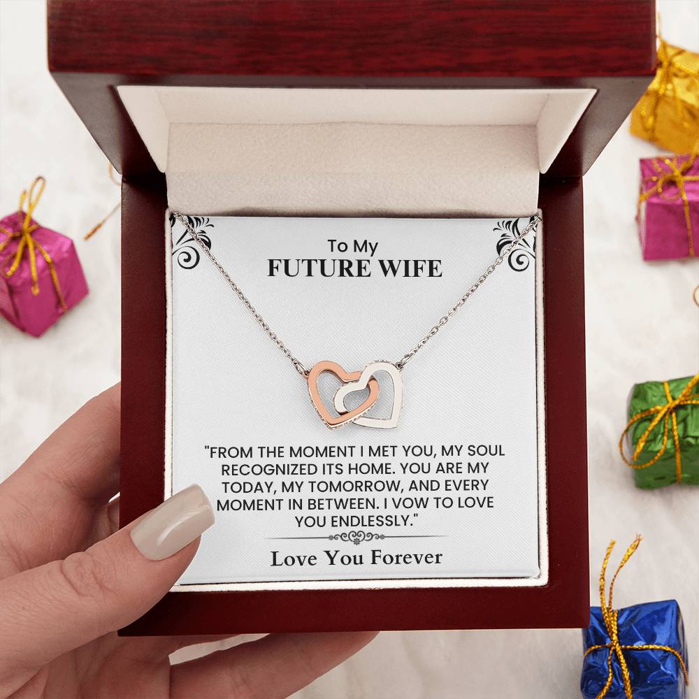 Romantic Gift for Future Wife - Emotional Love Note for Wedding, Anniversary, or Proposal  Interlocking Hearts