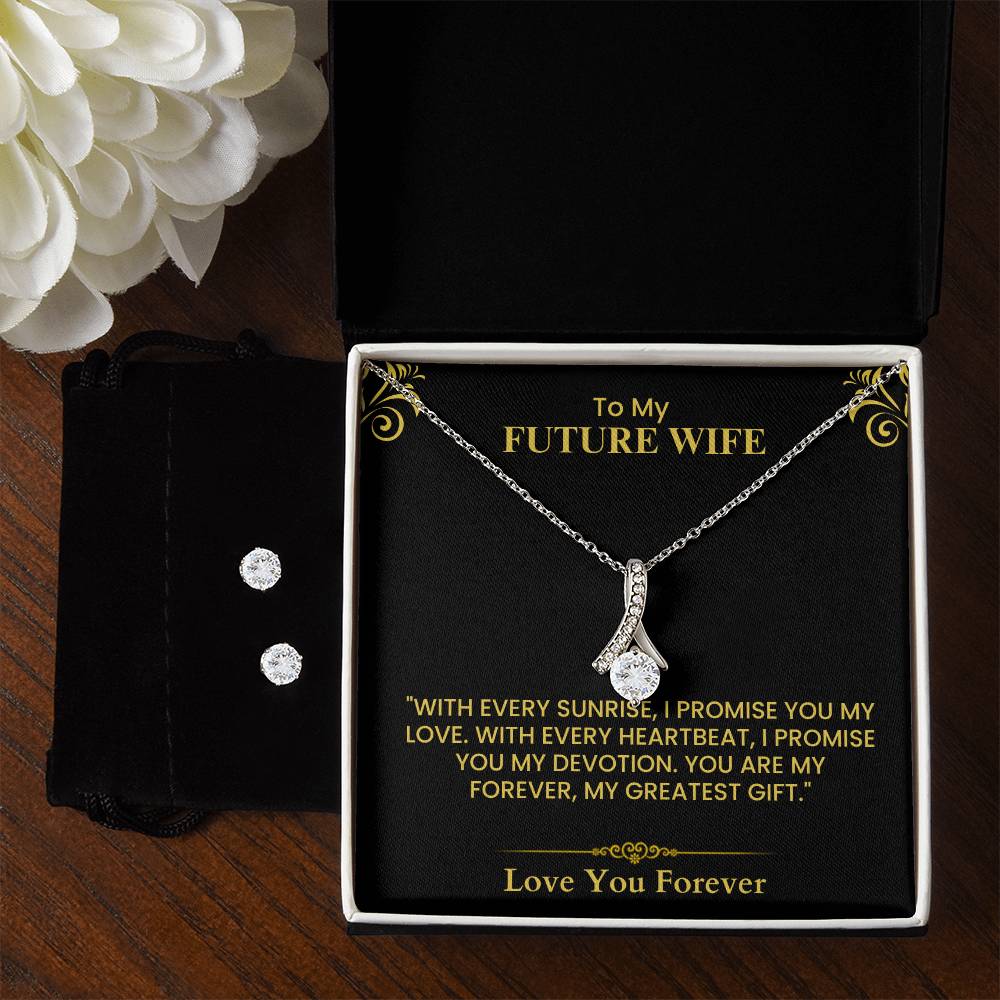 Romantic Gift for Future Wife – Heartfelt Love Message & Proposal Keepsake Alluring Beauty necklace