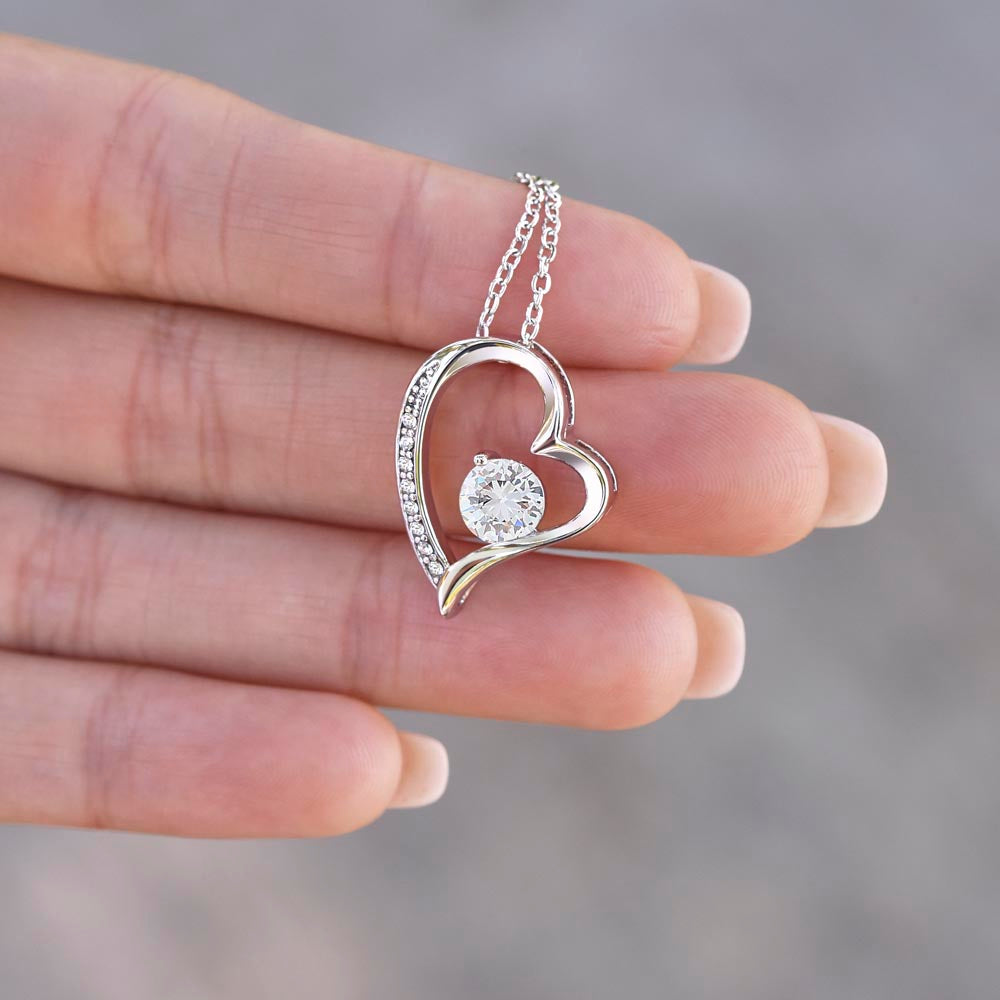To My Beautiful Wife - I Love You Always | Elegant Heart Necklace Gift for Wife