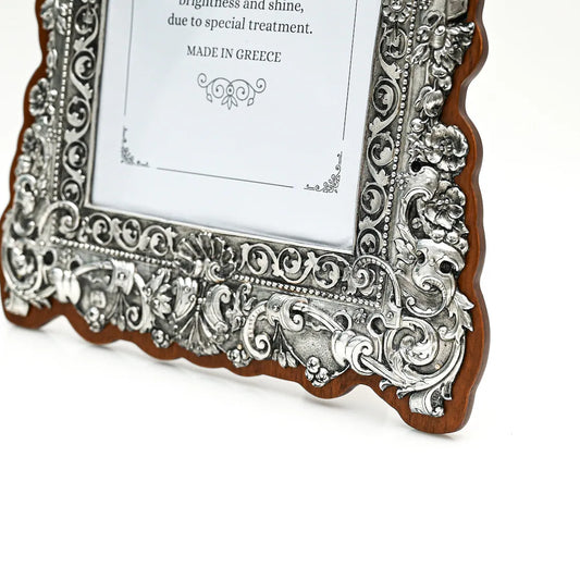 Sterling Silver Photo Frame Gift • Hallmarked Silver • Antique Elegant Classic Home Decor | Family Photo Frame Luxury | Wedding Frame Gift
