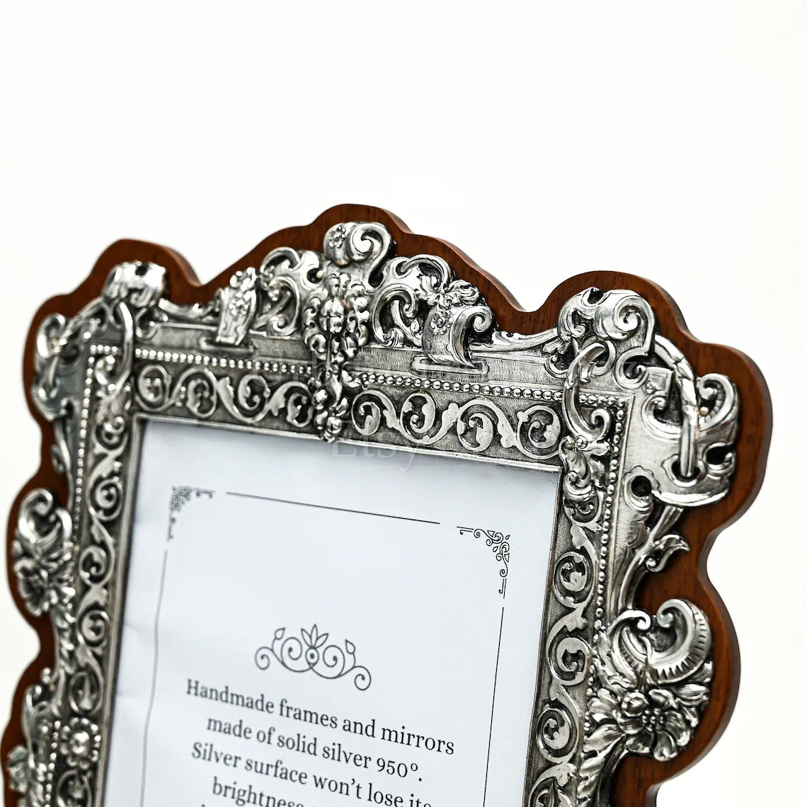 Sterling Silver Photo Frame Gift • Hallmarked Silver • Antique Elegant Classic Home Decor | Family Photo Frame Luxury | Wedding Frame Gift