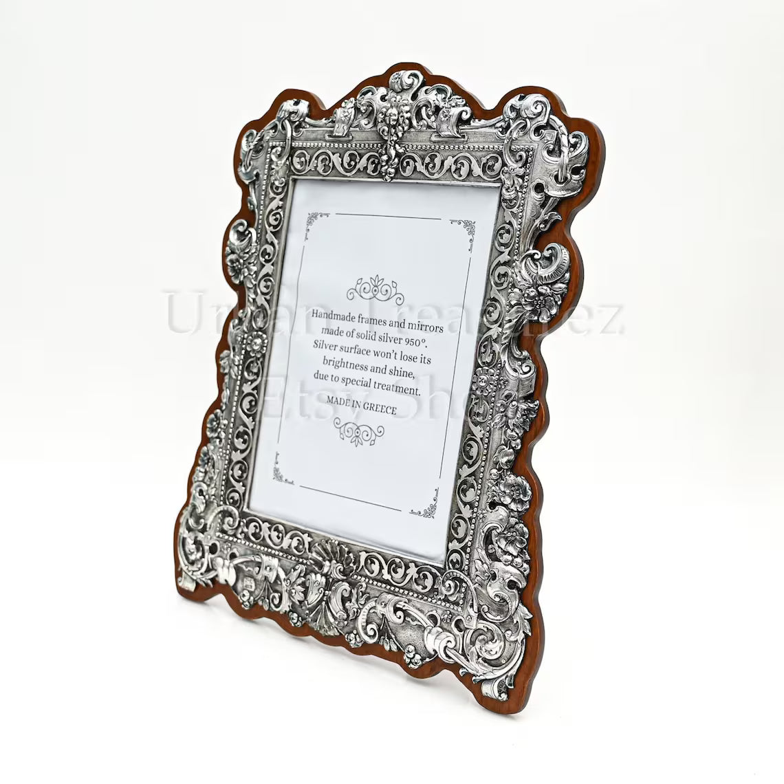 Sterling Silver Photo Frame Gift • Hallmarked Silver • Antique Elegant Classic Home Decor | Family Photo Frame Luxury | Wedding Frame Gift